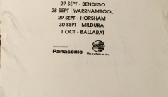 Panasonic Panthers tour T back